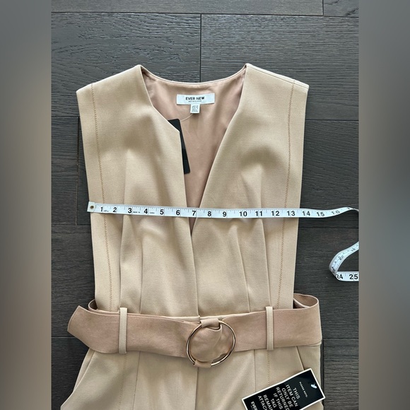 Ever New Womens Piper pinafore camel dress sz 8 - Picture 9 of 16